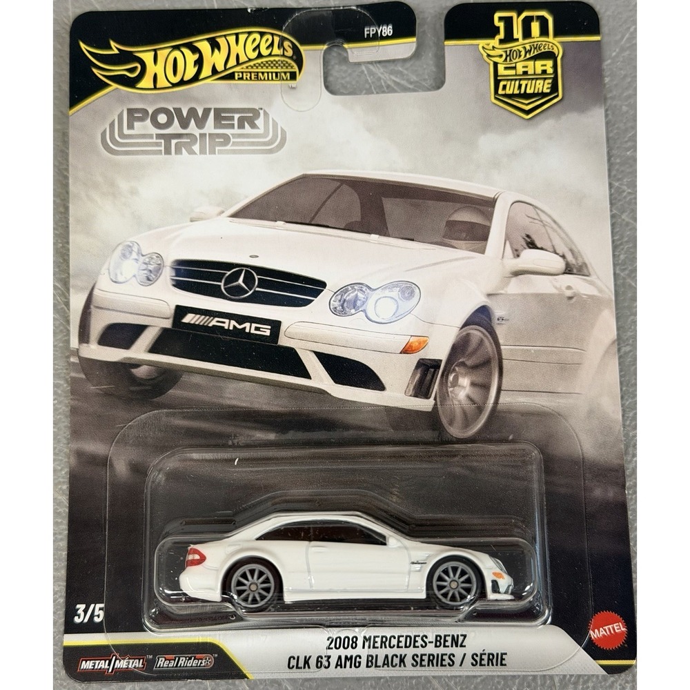 Hot Wheels Premium Boulevard , 2008 Mercedes-Benz CLK 63 AMG Black Series NEW